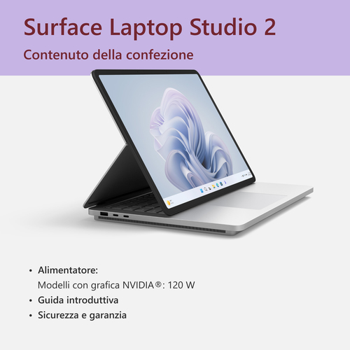 Microsoft Studio 2 2 in 1 Notebook Microsoft YZY 00010 SURFACE LAPTOP Studio 2 Platinum