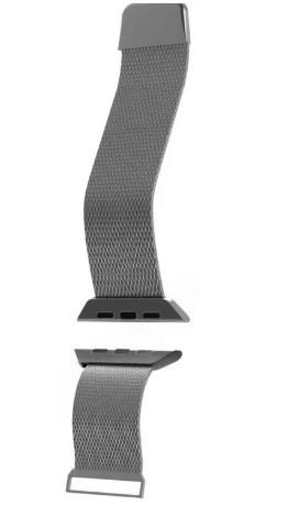 Cinturino orologio Puro AW44MILANESESIL MILANESE Apple Watch Argento