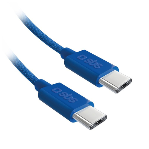 Cavo USB C Sbs TECABLETISSUETCCB 2.0 60W Blu