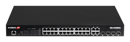 Switch di rete Edimax IGS 5428PLC SURVEILLANCE Industrial Black