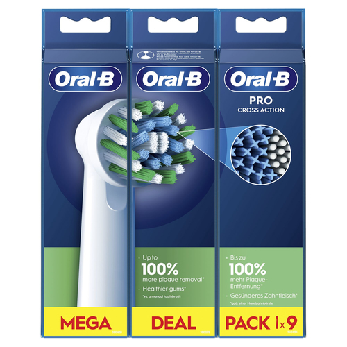 Oral B Pro Spazzolino ricambio Oral B EB50 9CT CROSS ACTION Pro White