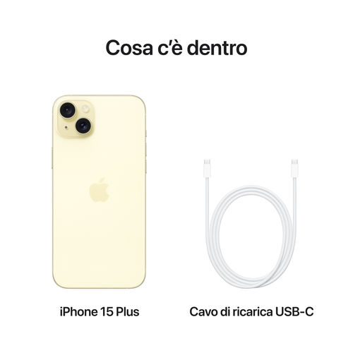 Apple  Smartphone Apple MU123QL A IPHONE 15 PLUS Yellow
