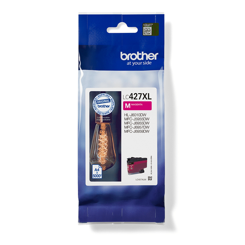 Brother Cartuccia magenta da 5000 pagin Cartuccia stampante Brother LC427XLM Cartuccia magenta da 5000 pagin