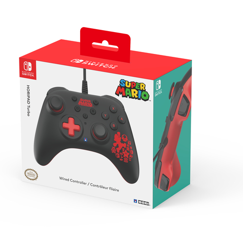 Hori Horipad Turbo Wired Mario Edition Gamepad Hori NSW 462U SWITCH Horipad Turbo Wired Mario Edition Black e