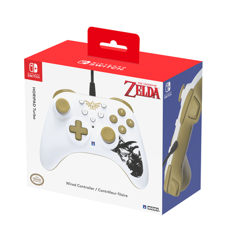 Hori Horipad Turbo Wired Zelda Edition Gamepad Hori NSW 463U SWITCH Horipad Turbo Wired Zelda Edition White e