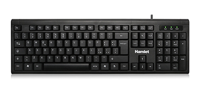 Tastiera computer Hamlet XKKU200 IT SERIE 200 Wired Black