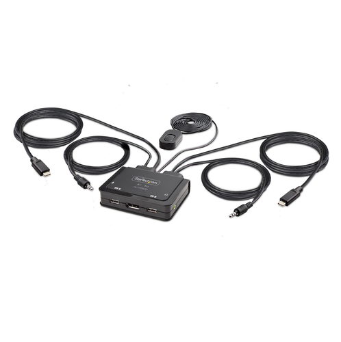 Startech.Com 2-port cable kvm switch 4k - Kvm switch Startech.Com C2-D46-UC2-CBL-KVM 2-port cable kvm switch 4k