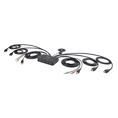 Startech.Com 2-port compact 4k kvm switch - Kvm switch Startech.Com C2-DH46-UA2-CBL-KVM 2-port compact 4k kvm swit