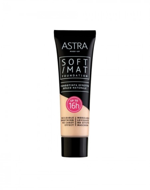 Astra Soft Mat Foundation 01 Cloud Fondotinta Astra Soft Mat Foundation 01 Cloud