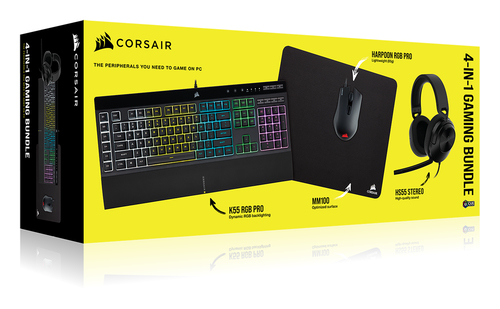 Corsair 4in1 Gaming Bundle Set videogioco Corsair CH 9226B65 IT 4in1 Gaming Bundle Black