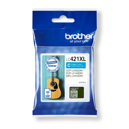 Brother 500-page high yield cyan ink Cartuccia stampante Brother LC421XLC 500-page high yield cyan ink