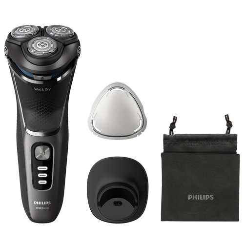 Philips SkinProtect Rasoio barba Philips S3343 13 SERIE 3000 SkinProtect Nero e grigio