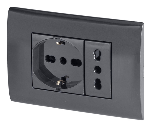 Placca elettrica Poly Pool PP6094 1X Antracite