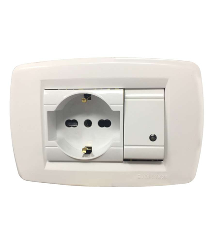 Placca elettrica Poly Pool PP6095X Bianco