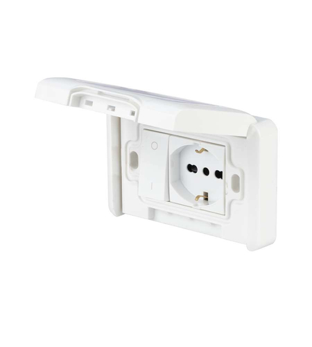 Placca elettrica Poly Pool PP6098X Bianco