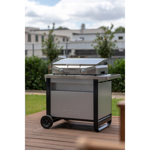 Camping Gaz Deluxe Trolley Carrello barbecue Camping Gaz 2000036959 Deluxe Trolley Silver