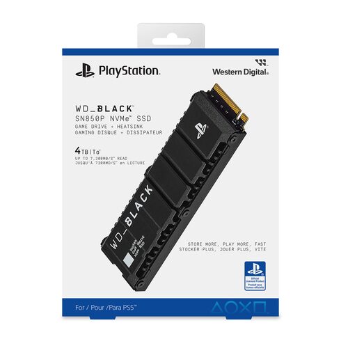 Western Digital SN850P PS5 SSD Western Digital WDBBYV0010BNC WRSN WD BLACK SN850P PS5 Black