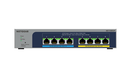 Netgear Multi Gigabit Ultra60 Switch di rete Netgear MS108EUP 100EUS PLUS Multi Gigabit Ultra60 Grey