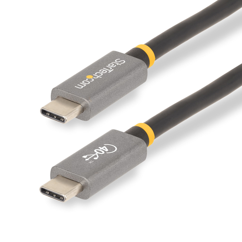Startech.Com USB4 100W PD Cavo USB Startech.Com CC1M 40G USB CABLE USB4 100W PD Nero e Grigio