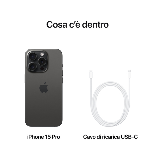 Apple  Smartphone Apple MTUV3QL A IPHONE 15 PRO Black
