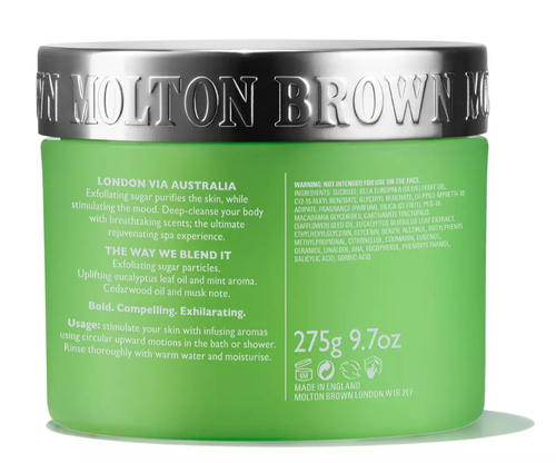 Molton Brown Infusing eucalyptus esfoliante corpo stimolante - 275 gr Trattamento corpo uomo Molton Brown Infusing eucalyptus esfoliante cor