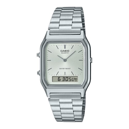 Orologio Casio AQ 230A 7AMQYES VINTAGE Edgy Silver