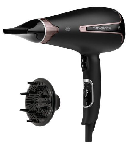Rowenta Premium Care Phon Rowenta CV7920F0 SILENCE AC Premium Care Black e Pink