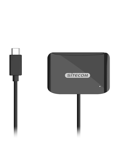 Sitecom USB C ID Card Reader Lettore smart card Sitecom MD 1002 USB C ID Card Reader Black