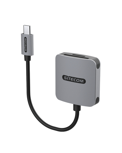 Sitecom USB C Card Reader UHS I Lettore schede memoria Sitecom MD 1008 USB C Card Reader UHS I Grey