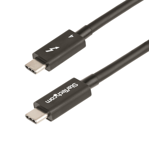 Startech.Com 4 PD 100W Cavo Thunderbolt Startech.Com TBLT4MM50CM 4 PD 100W Black Black