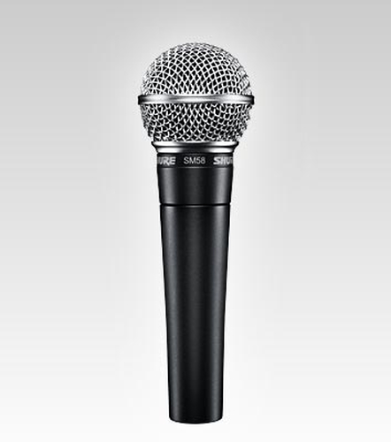Shure SM58 con interruttore Microfono a filo Shure SM58SE SM58 con interruttore Black e Silver Bla