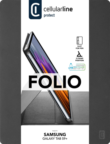 Cellular Line Galaxy Tab S9+ Custodia tablet Cellular Line FOLIOGTABS9PL124K FOLIO Galaxy Tab S9+ N