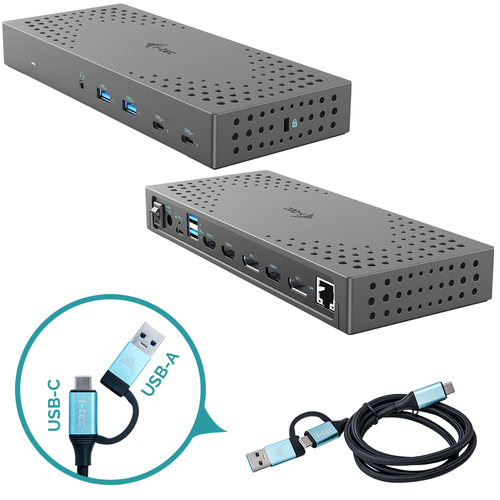 i tec Docking Station Gen 2 + Power Delivery 100W HUB i tec CATRIPLE4KDOCKPD2IT Docking Station Gen 2 + Power Delivery 1