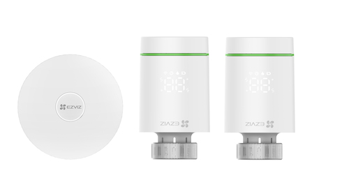 Valvola termostatica Ezviz A3 SYSTEM Kit T55 con Gateway White