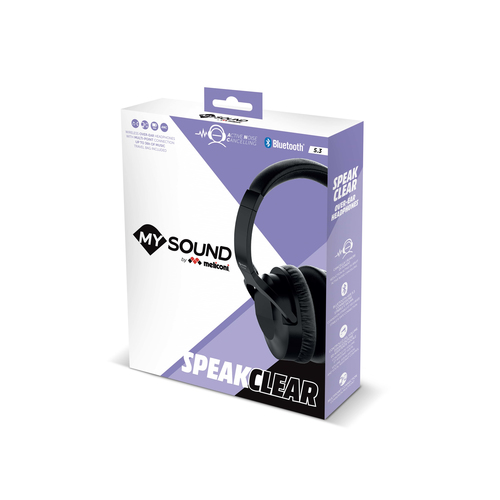 Meliconi Speak Clear Cuffie microfono bluetooth Meliconi 497406 MYSOUND Speak Clear Black B