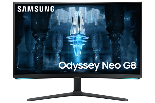 Samsung UHD Curvo Pivot Monitor Samsung LS32BG850NPXEN ODYSSEY NEO G8 UHD Curvo Pivot White e