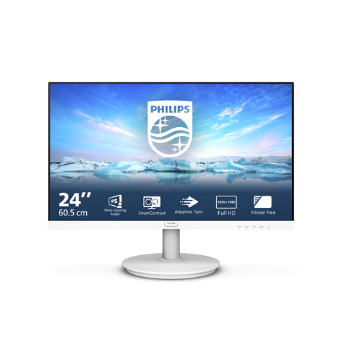 Philips  Monitor Philips 241V8AW 00 V LINE White White