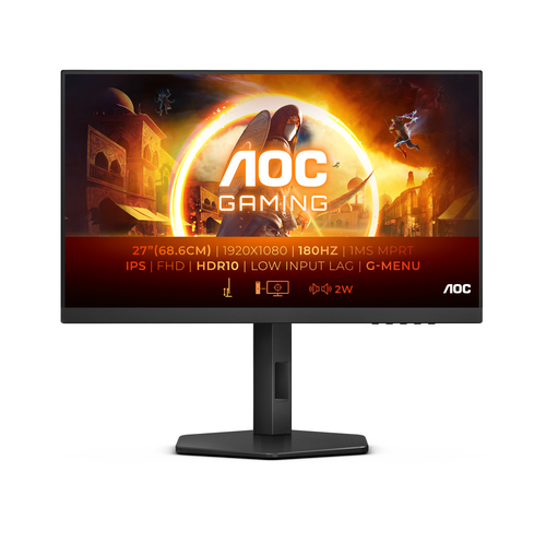 Aoc Pivot Monitor Aoc 27G4X AGON Pivot Black Black