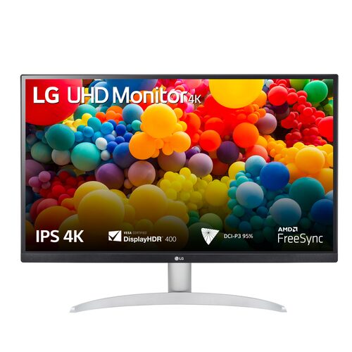 Lg UHD Monitor Lg 27UP600P W AEU SERIE UP600 UHD White e Silver White e Silve