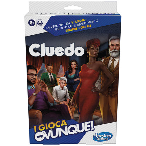 Hasbro Cluedo Travel Gioco viaggio Hasbro F8251IC01 GAMING Cluedo Travel