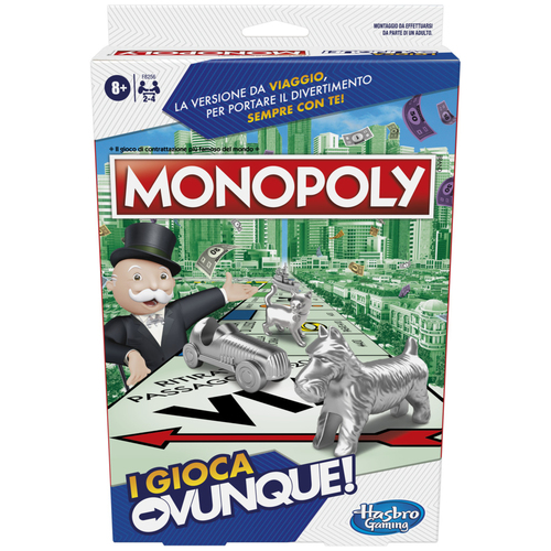 Hasbro Travel Gioco viaggio Hasbro F8256IC0 MONOPOLY Travel