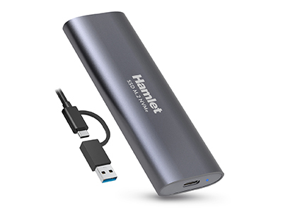 Hamlet USB C 3.2 Box esterno hard disk Hamlet HXDM2 10GY USB C 3.2 Gray Gray