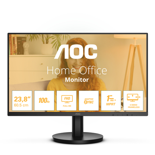 Aoc  Monitor Aoc 24B3HMA2 Black Black