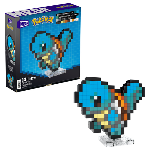 Mega Bloks Pixel Art Squirtle Pixel Art Squirtle Mega Bloks HTH77 POKEMON
