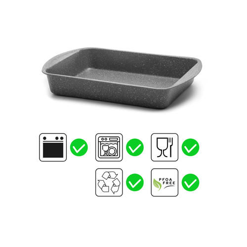 Lasagnera Aeternum AP000001 BAKEWARE PETRAVERA Grigio pietra