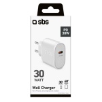 SBS - Caricabatterie Sbs TETR1CPD30 WALL CHARGER 30W Bianco Bianco