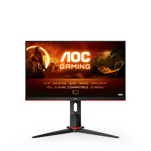 Aoc QHD Monitor Aoc Q24G2A BK QHD Black e Red Black e Red