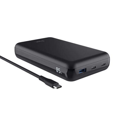 Power bank Trust 25240 LARO 100W Laptop Black