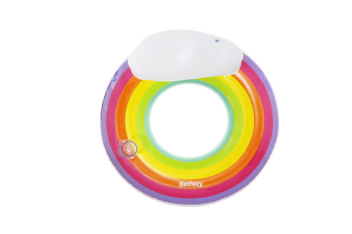Bestway Anello Rainbow Dreams con poggiatesta Materassino gonfiabile Bestway 43647 23 Anello Rainbow Dreams con pogg