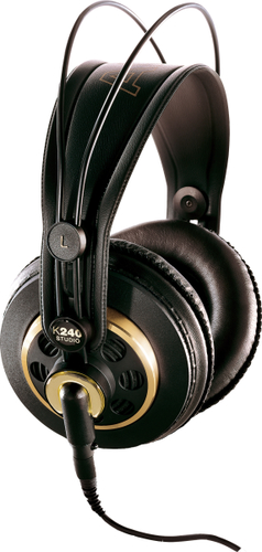 Cuffie filo Akg 2058X00130 PROFESSIONAL K240 Studio Black e Gold